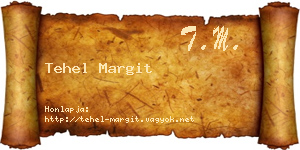 Tehel Margit névjegykártya